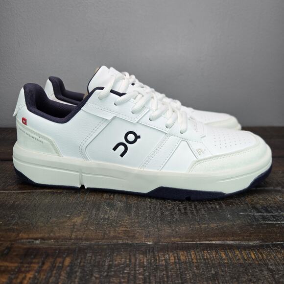 NEW On Cloud The Roger Clubhouse Mens Size 13 Court Tennis Shoes White Blue - Picture 1 of 12